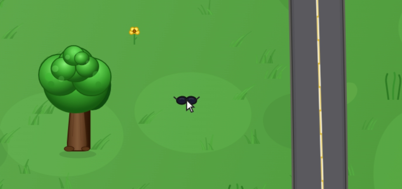 Cursor camp sandbox Sunglasses accessory for the cursor